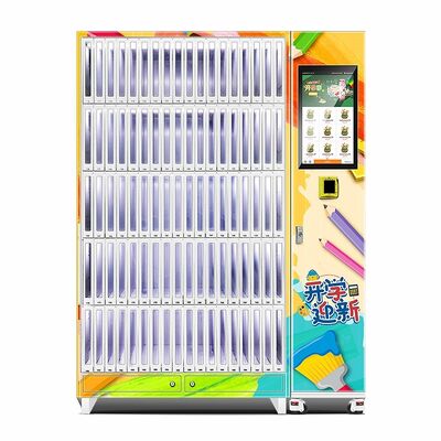 Автомат для продажи книг Haloo с интеллектуальным электронным замком и толстой прозрачной взрывостойкой дверью шкафа