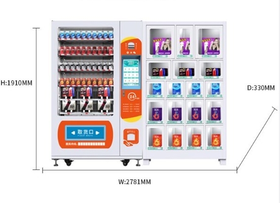 Автомат ODM OEM для продуктов красоты с 18 шкафчиками