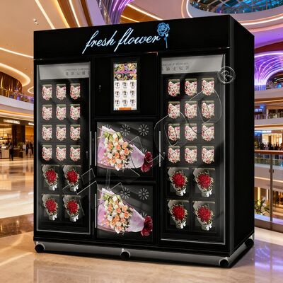 Поставщик аппарата "Haloo" Поставщик аппарата "Flower Vending Machine" 34 шкафчика Большой размерный аппарат Счетная книжка Монета и карточный читатель
