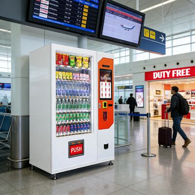 21.5-inch Touchscreen Beverage and Snack Vending Machine with Lift Function for Malls, Stations, and Office Buildings