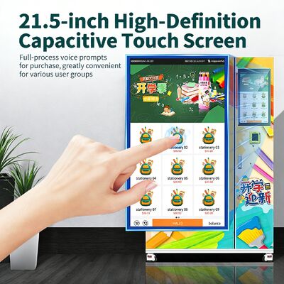 Автомат для продажи книг Haloo с интеллектуальным электронным замком и толстой прозрачной взрывостойкой дверью шкафа