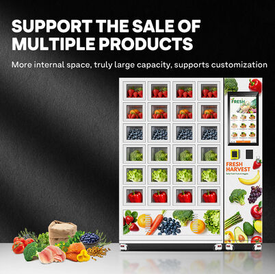 Halo 24 сетка умный торговый шкафчик с уплотненным оцинкованным листом внешней оболочки и трехслойной стеклянной дверью с системой охлаждения