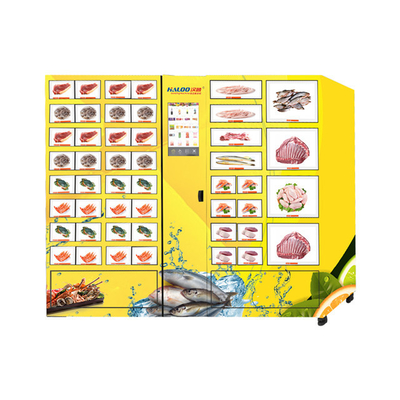 Refrigerated шкафчики автомата свежих продуктов именниных пирогов морепродуктов автомата шкафчика