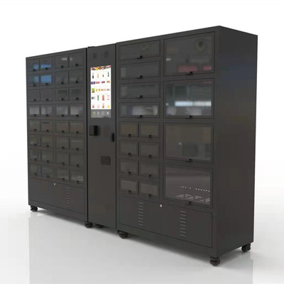 Refrigerate автомат шкафчика с автоматом шкафчика черного цвета 48 клеток охлаждая