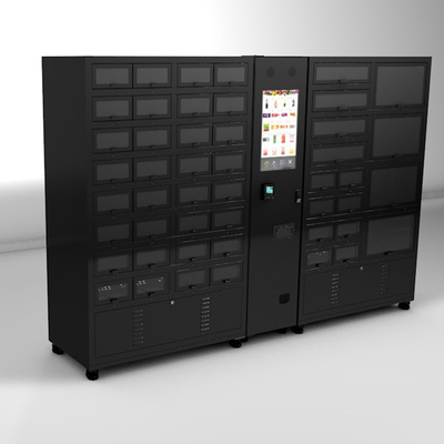 Refrigerate автомат шкафчика с автоматом шкафчика черного цвета 48 клеток охлаждая