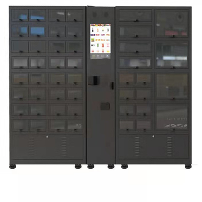 Refrigerate автомат шкафчика с автоматом шкафчика черного цвета 48 клеток охлаждая